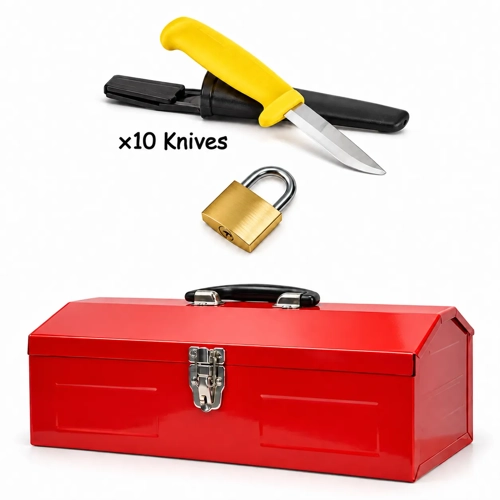 Forest School Safety Knife and Safe Set