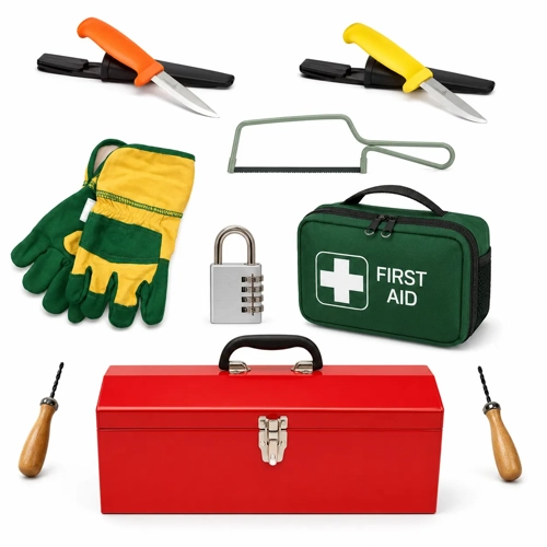 Forest School Whittling and Safety Set