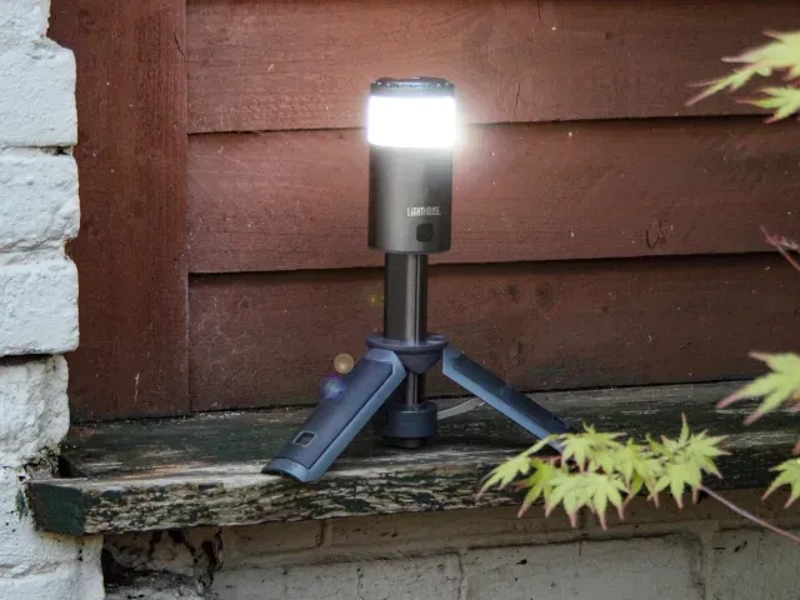 1000 Lumen Rechargeable Camping Tripod Light, Lantern & Torch