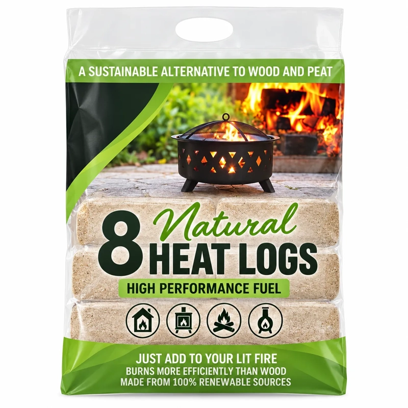 Natural Heat Logs | Forest School Fire Fuel