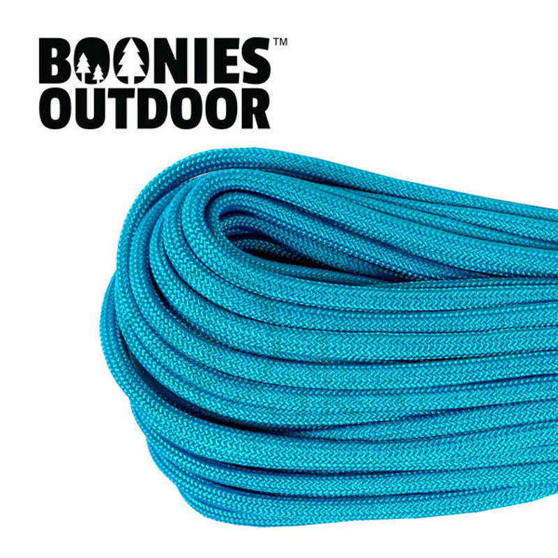 Genuine 550 Paracord - 50ft lengths - Neon Turquoise