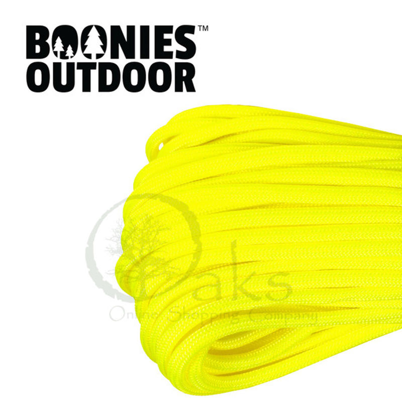Genuine 550 Paracord - 50ft lengths - Neon Yellow