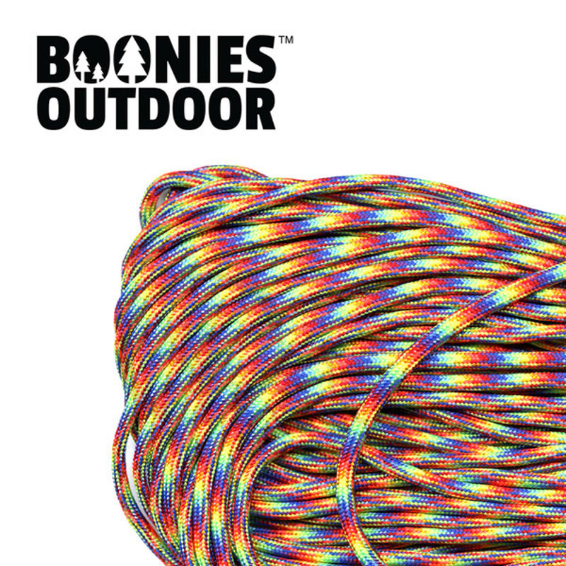 Genuine 550 Paracord - 50ft lengths - Rainbow