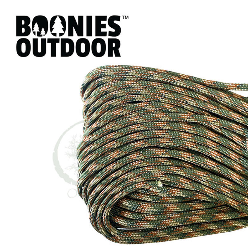 Genuine 550 Paracord - 50ft lengths - Woodland Camo